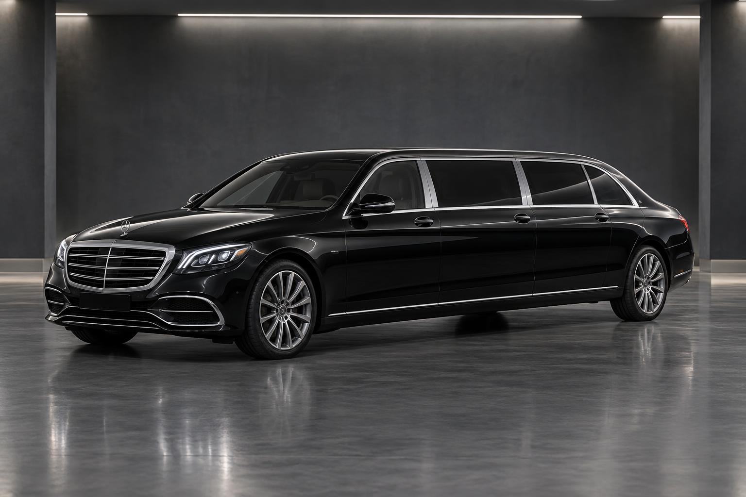 Black Luxury stretch limousine